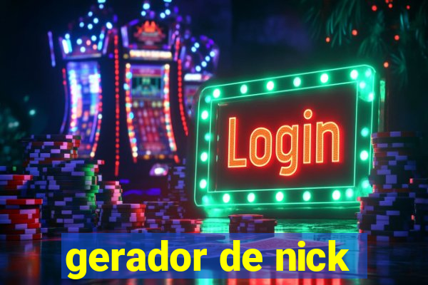 gerador de nick